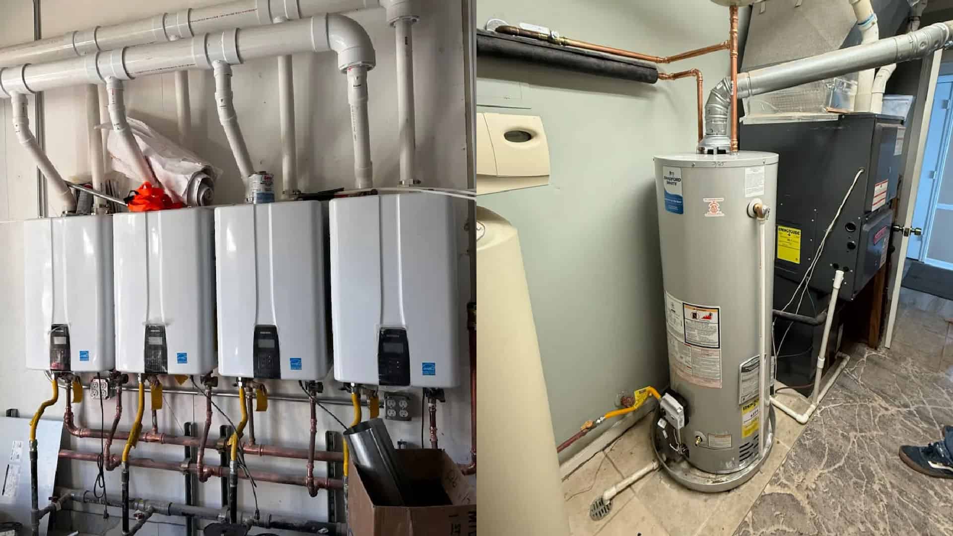 Tank and Tankless Water Heaters image