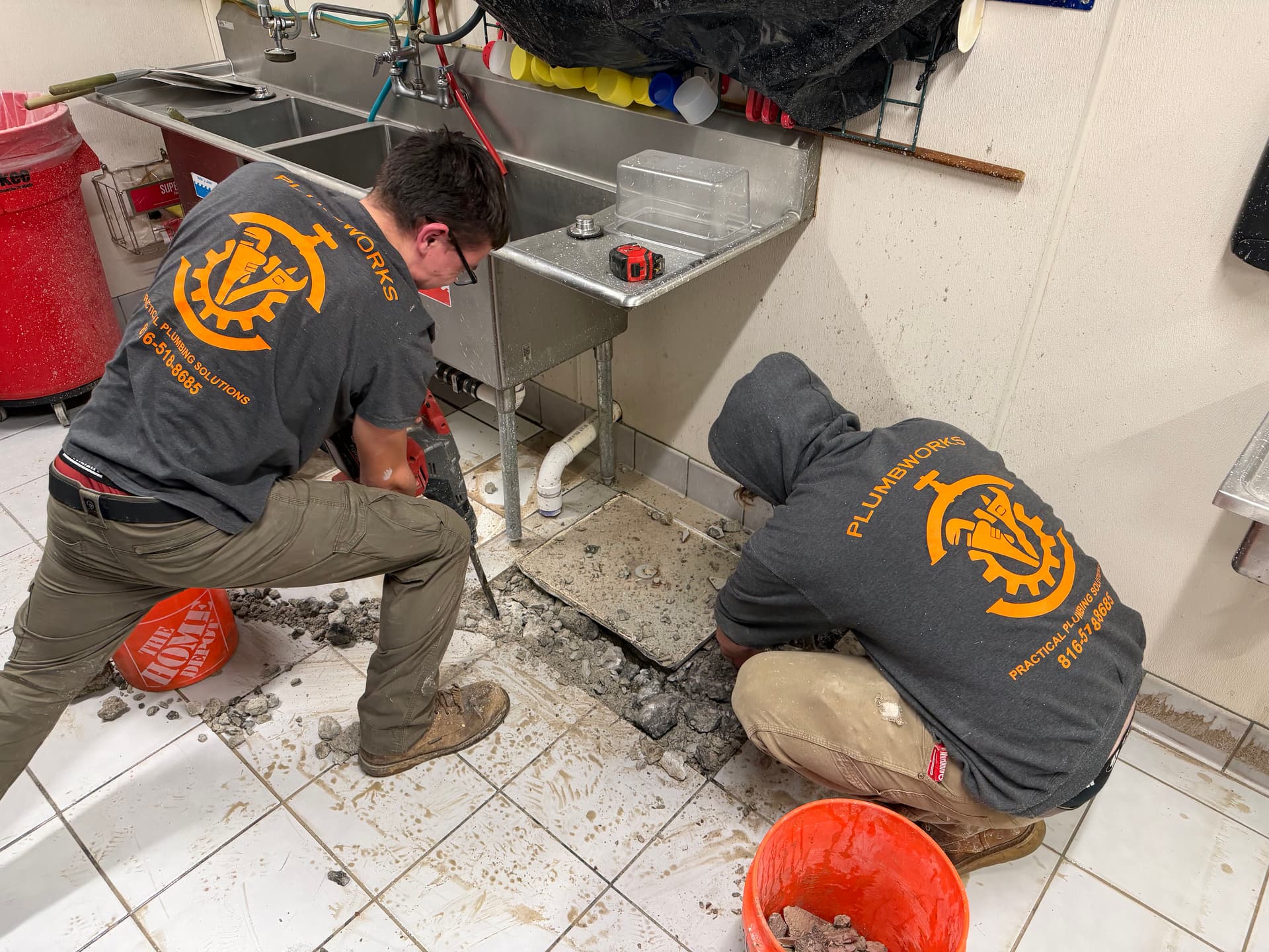 Gallery photos for Grease Trap Replacement at Papa John's: Image #1