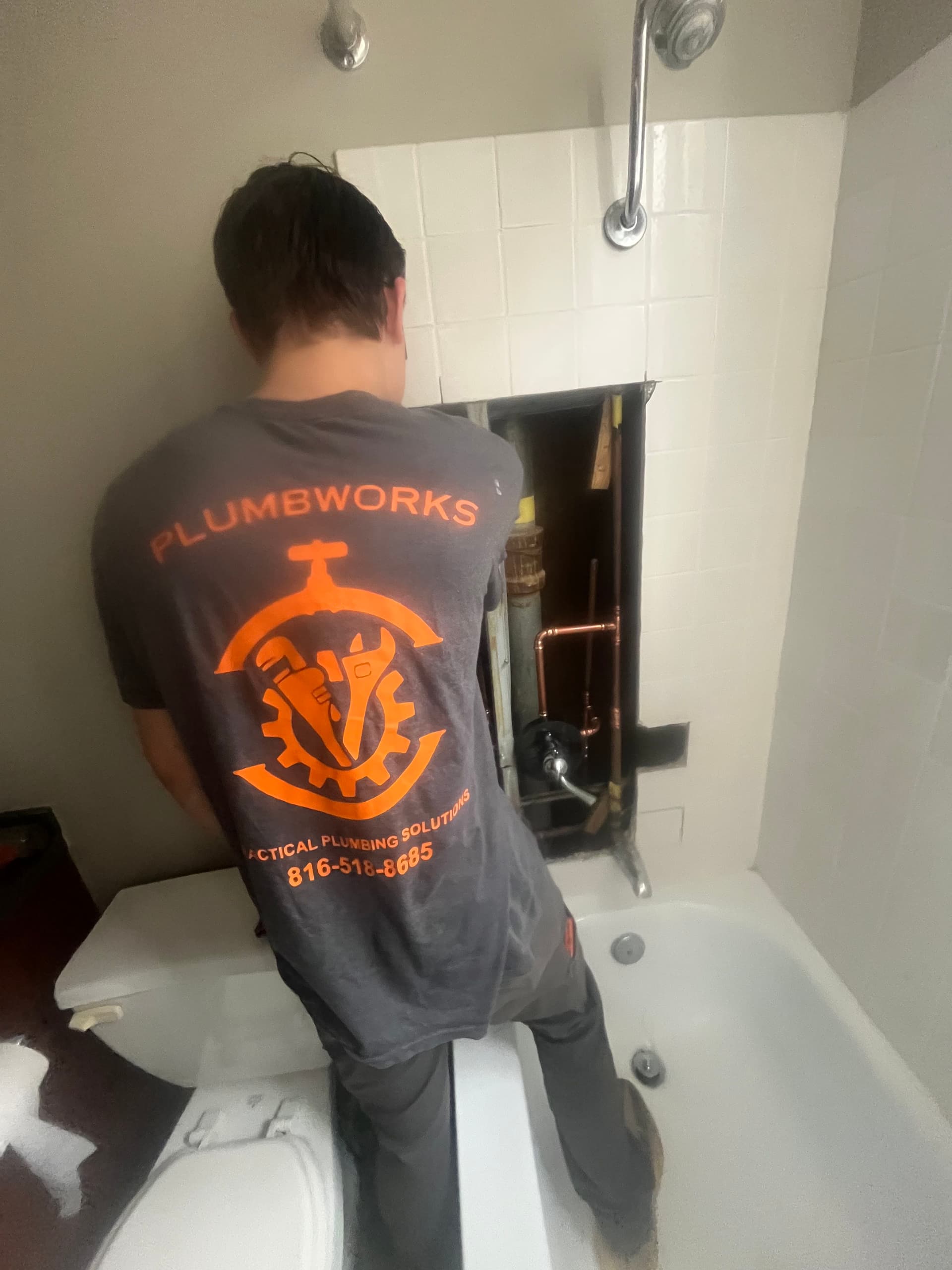 Gallery photos for Shower Valve Replacements in a KCMO Penthouse: Image #2